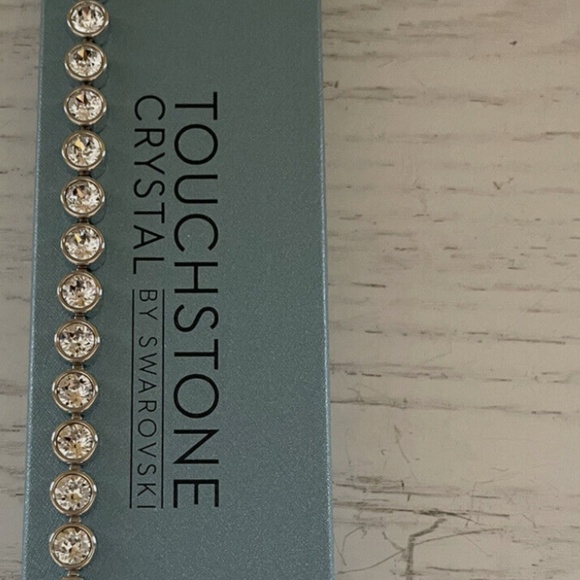Touchstone Crystal by Swarovski White Ice Arm Candy Bracelet STUNNING NIB 7.25" - Picture 7 of 10